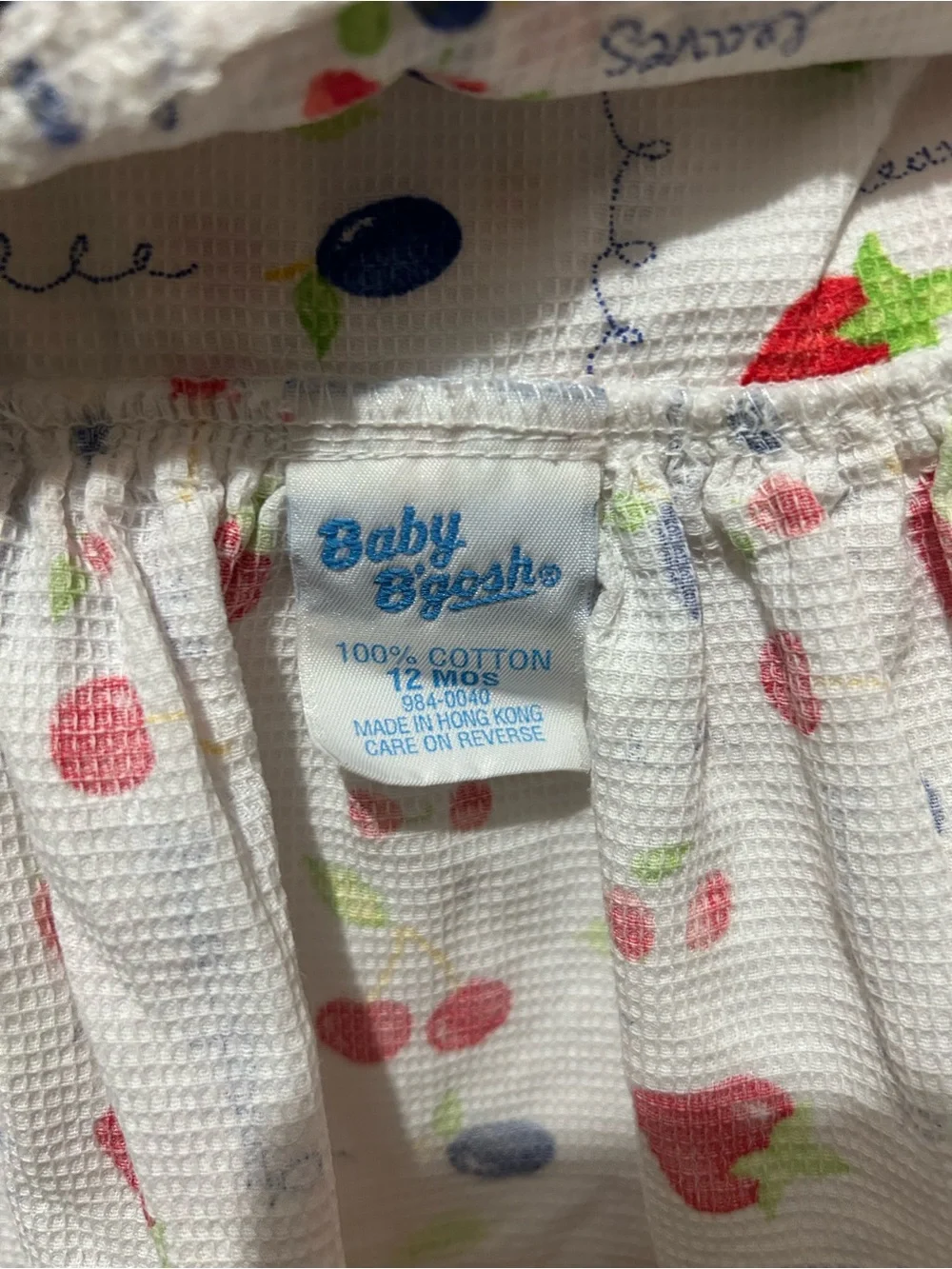 Vintage Oshkosh Baby B'gosh Fruit Dress